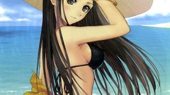 Games hats anime girls tony taka swimsuits Sora no Iro Mizu no 