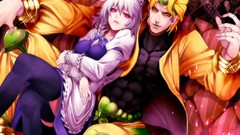 Games Hearts white hair red eyes sitting clocks bows blondes 