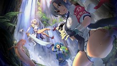 Games nature water weapons tie hats socks waterfalls Shorts 