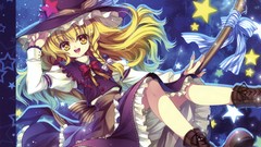 Games night Stars dress hats bows blondes smiling long hair 