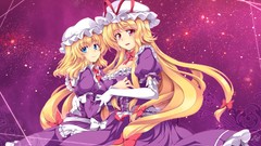 Games purple dress hats red eyes gloves Ribbons bows blondes 