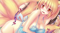 Games scissors hats gap bows fans blondes blush long hair 