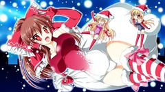 Games snow night Christmas hats Chibi Bags red eyes gloves bows 