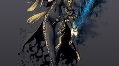 Games Swords anime girls brunettes hyung tae kim artwork blade 