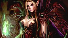 Games tattoos world of warcraft blood elf cleavage artwork 