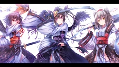 Games weapons wings white background hats shield white hair red 