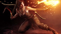 Games woman PC torch pc games brunettes tomb raider lara croft 