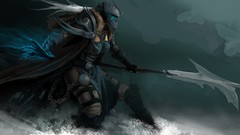 Games woman weapons elves world of warcraft Death Knight artwork