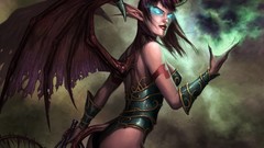 Games world of warcraft demons video games devil girl Demon 