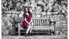 Garden fashion Actress asians stills brunettes models photo 