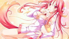 Garnet red eyes long hair anime girls shukufuku no campanella 