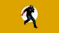 gas masks artwork Simple Background