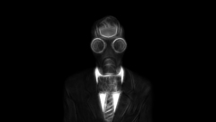 Gas masks grayscale