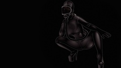 Gas masks high heels