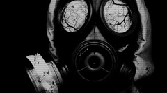 gas masks horror apocalyptic artwork