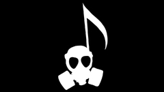 Gas masks music notes