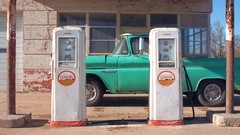 Gas vintage Texas pumps