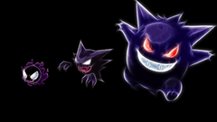 Gastly black background Pokemon