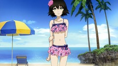 Gate anime girls steins gate bikini shiina mayuri swimsuits