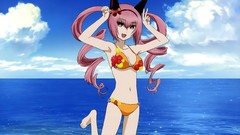 Gate anime girls steins gate bikini swimsuits Akiha Rumiho