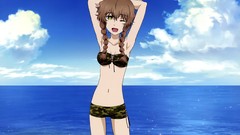 Gate anime girls steins gate bikini swimsuits Amane Suzuha
