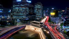 Gate City Lights Korea cityscapes