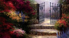 Gate Garden roads houses gates