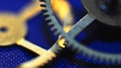 Gears macro pocket watch