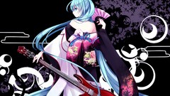 Geisha anime girls hatsune miku vocaloid