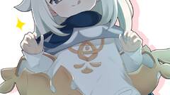 Genshin Impact anime girls Paimon(Genshin Impact)