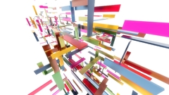 geometry white colorful abstract white background digital art