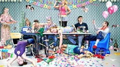 Germany advertisement Balloons party illustrations artwork 