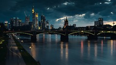 Germany Bridges urban rivers frankfurt