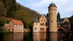 Germany castle high mespelbrunn Resolution