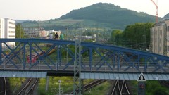Germany overpass streets cityscapes freiburg train stations 