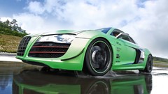 Germany Speed audi r8 races sports cars green cars