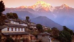 Ghandrung village and annapurna