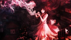 Ghost drawings multicolor anime girls artwork