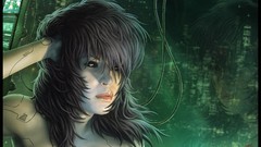 Ghost in the Shell digital art fantasy art Kusanagi Motoko