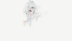 Ghost mind minimalistic artwork Simple Background agnes cecile