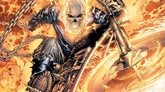 Ghost rider artwork skull