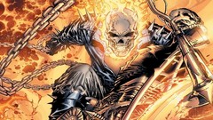 Ghost Rider flames chains skulls marvel comics