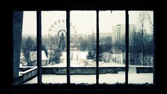 Ghost Town Chernobyl Pripyat Ukraine cityscapes Amusement Park 