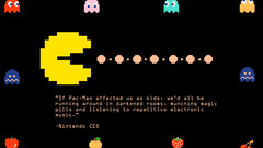 Ghosts pac-man black background