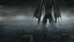 Giant Cthulhu creatures fantasy art