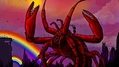 Giant paintings crabs drawings cancer science fiction 