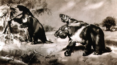 Giant sloth Zdenek Burian