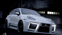 Giant turbo porsche cayenne