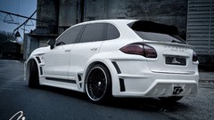 Giant turbo porsche cayenne