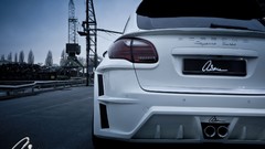 Giant turbo porsche cayenne